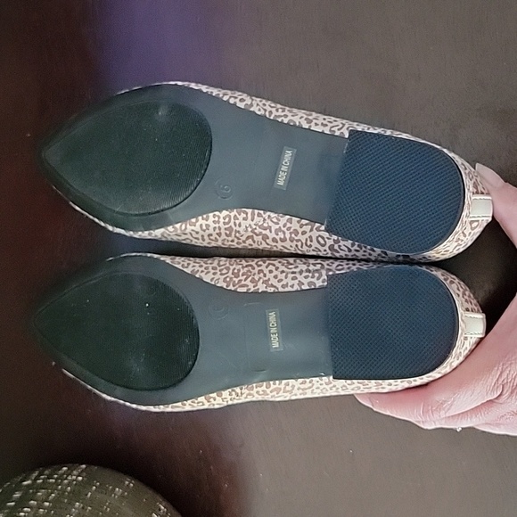 Journey Mini Leopard Print Pointed Toe Heeled Loafers Size 6 - Picture 15 of 17